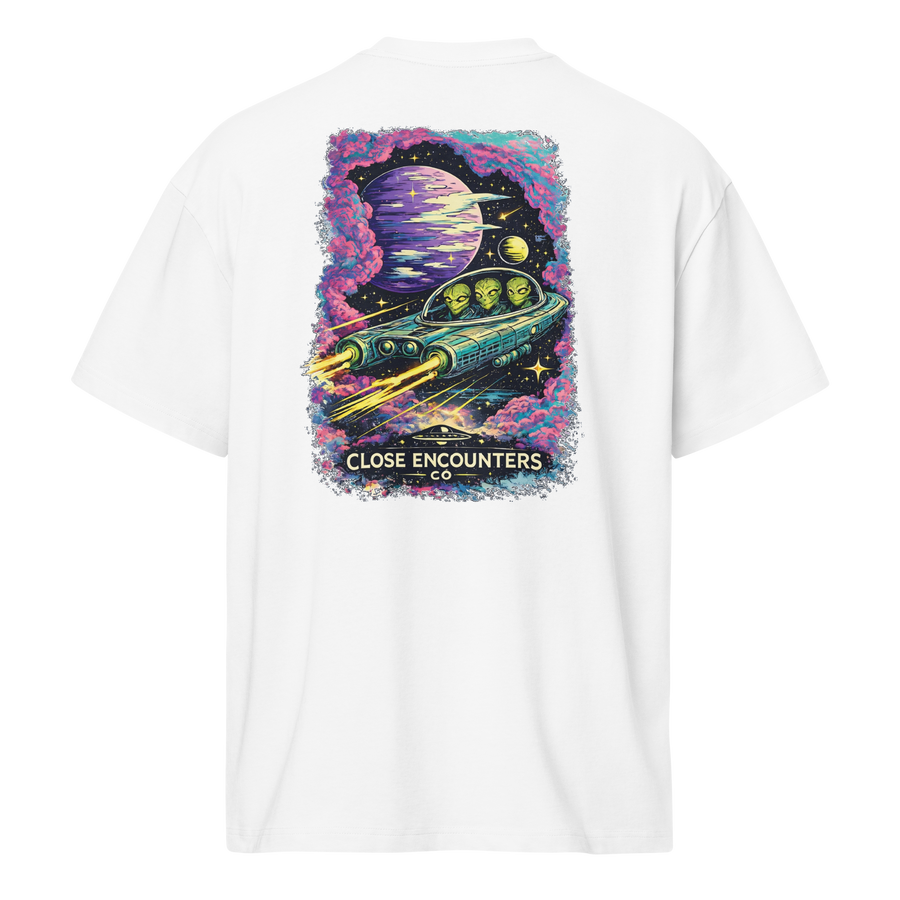 Specimen R Oversized Box Tee — extraterrestrial specimen oversized UFO graphic tee | Close Encounters Co