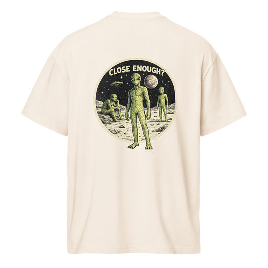 Reptilian Close Enough Tee — reptilian alien UFO graphic tee | Close Encounters Co