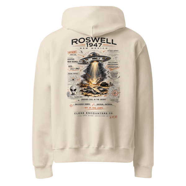 ROSWELL 1947 CASE FILE OVERSIZE HOODIE